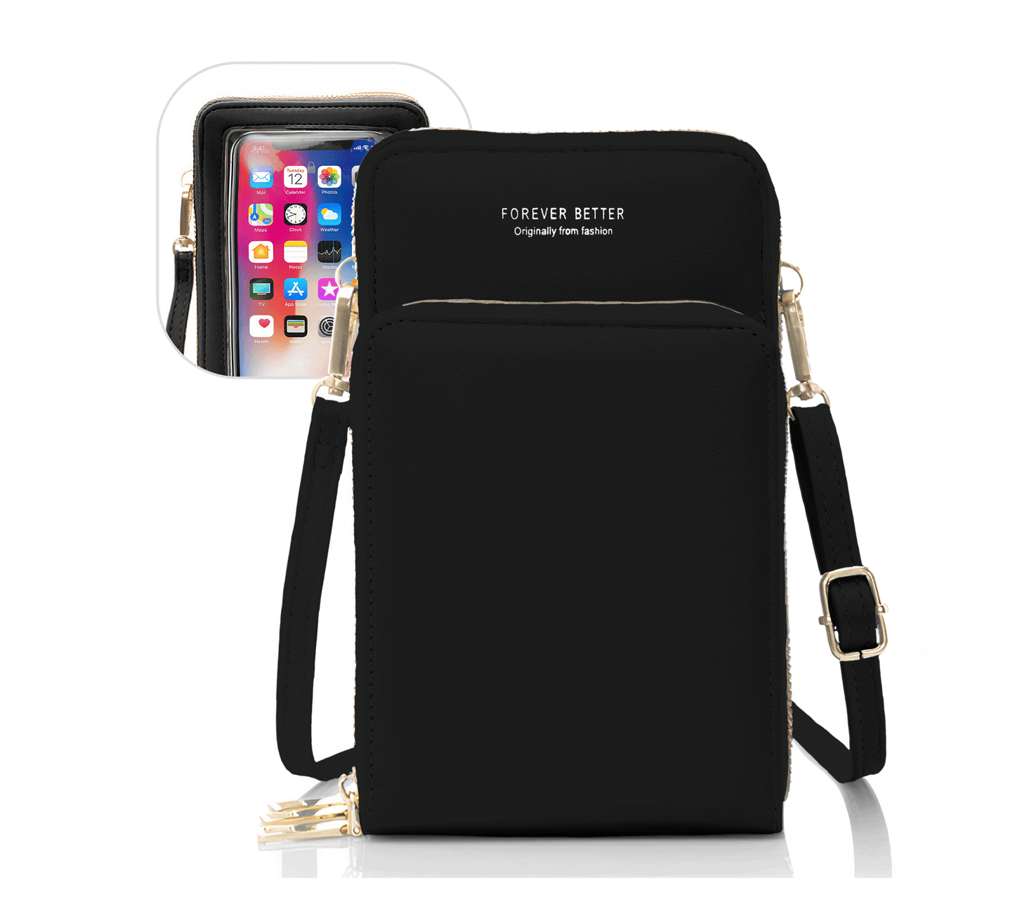 Bolsa Crossbody Cruzado Para Teléfono Celular Mujer Dama